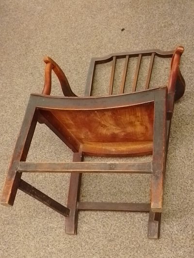 Antique Georgian Elm Armchair - Image 5