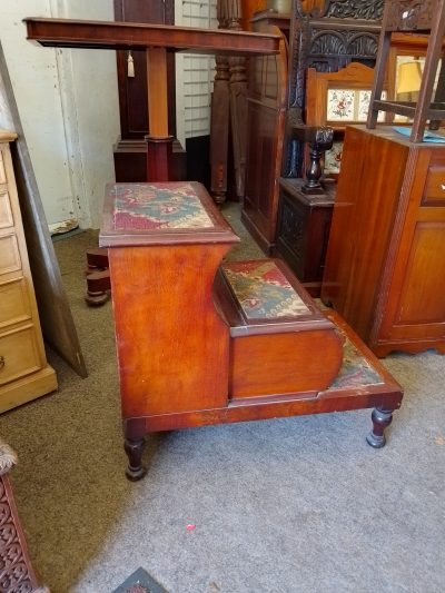 Antique Victorian Step Commode - Image 4