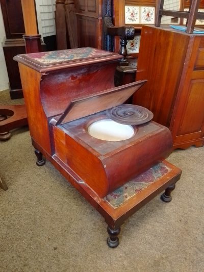 Antique Victorian Step Commode - Image 11