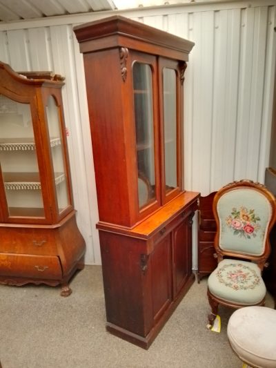 Small Antique Victorian 2dr Bookcase - Image 8