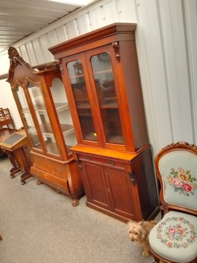 Small Antique Victorian 2dr Bookcase - Image 4