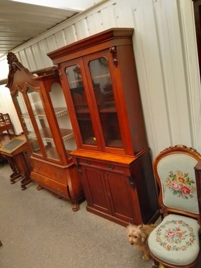 Small Antique Victorian 2dr Bookcase - Image 2