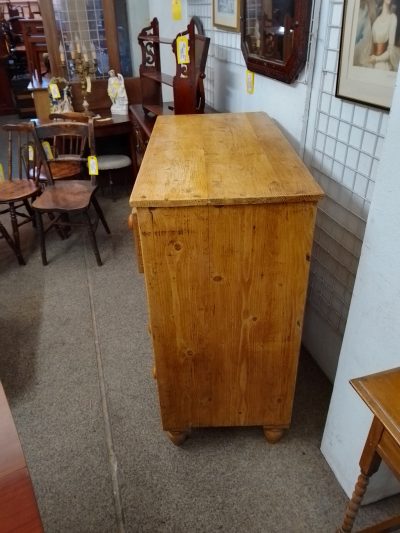Antique Victorian Pine Chest - Image 2