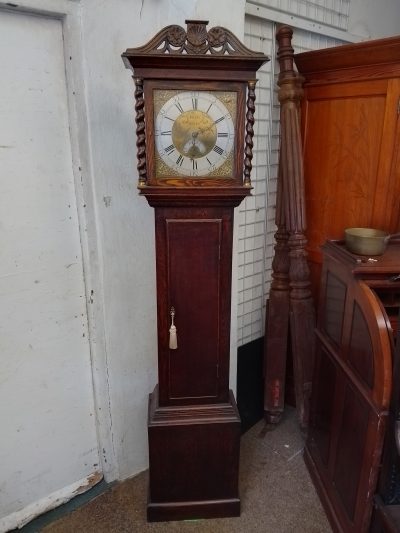 Antique Oak Longcase Clock - Image 13