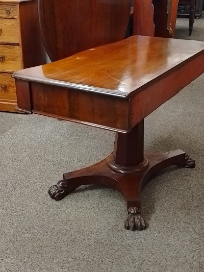 Antique Serpentine Side Table - Image 4