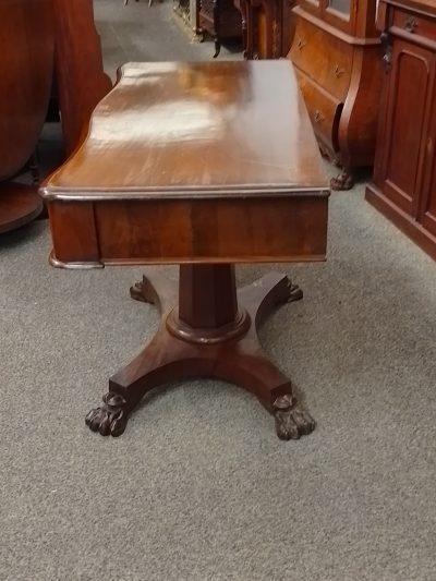 Antique Serpentine Side Table - Image 6