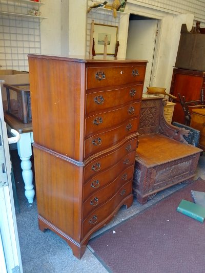 Good 1920's Georgian Style Tallboy Chest - Image 7