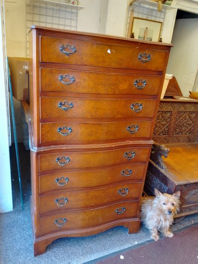 Good 1920's Georgian Style Tallboy Chest - Image 6