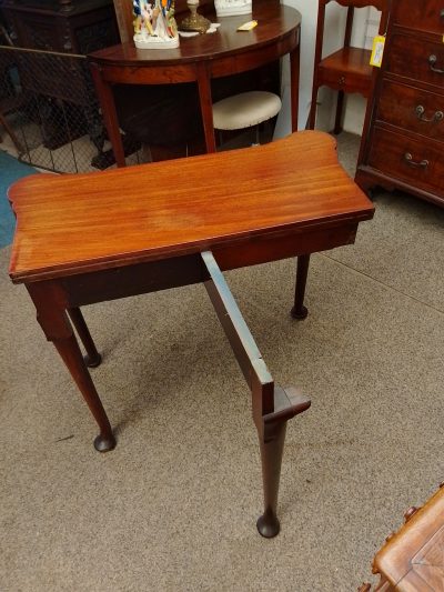 Antique Georgian Card Games Side Table - Image 7