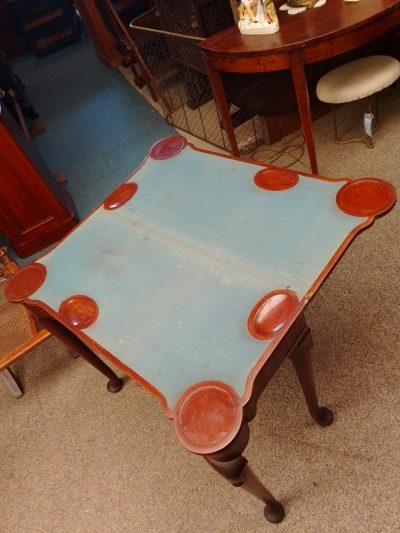Antique Georgian Card Games Side Table - Image 2