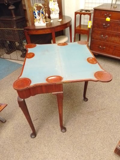 Antique Georgian Card Games Side Table - Image 6