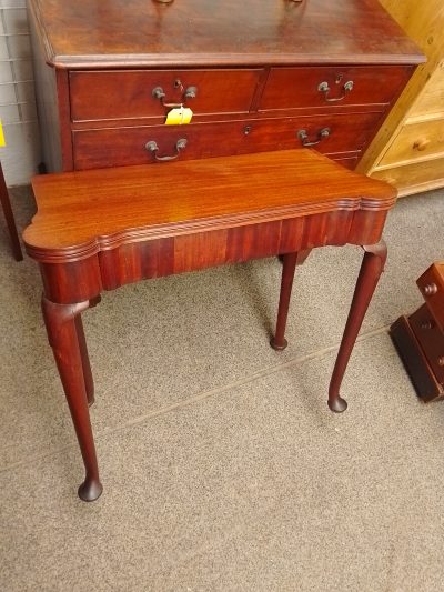 Antique Georgian Card Games Side Table - Image 9