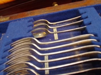 Antique Edwardian Canteen of Cutlery - Image 12