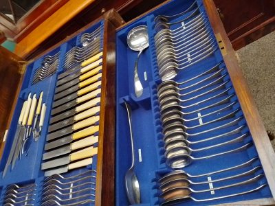 Antique Edwardian Canteen of Cutlery - Image 9