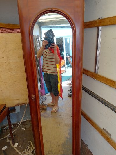Good Antique Single Door Wardrobe - Image 6