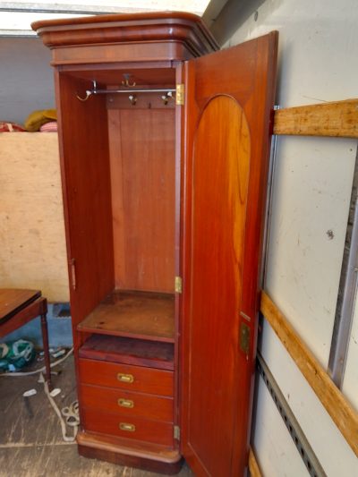 Good Antique Single Door Wardrobe - Image 4
