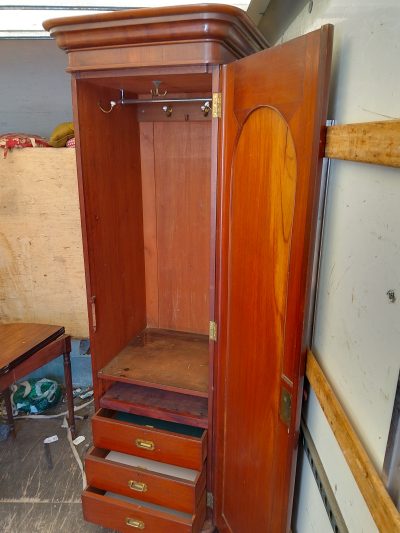 Good Antique Single Door Wardrobe - Image 5