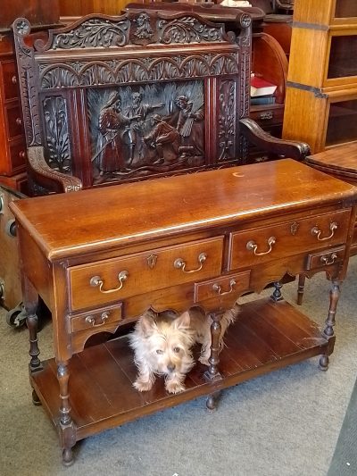 Antique 1920's Hall Table Dresser Base - Image 7
