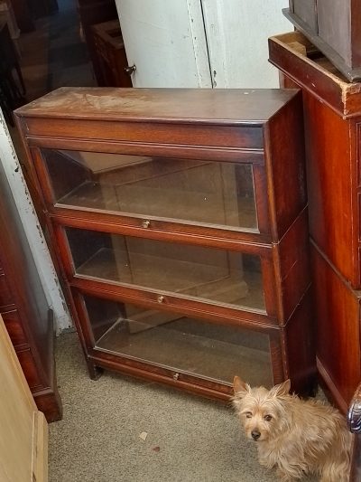 1920's Stacking Oak Bookcase Cabinet - Image 3