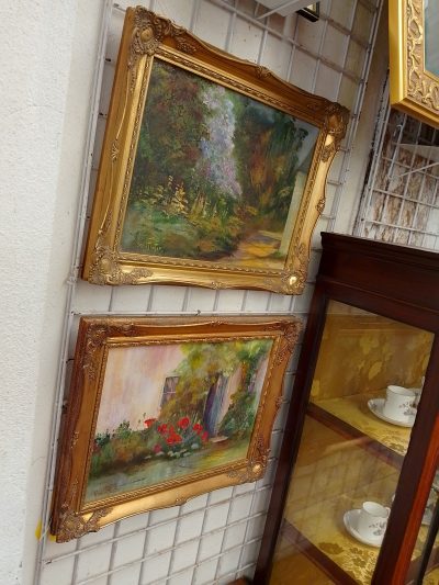 Pair of Edwardian Gilt Framed Oil Paintings - Image 8