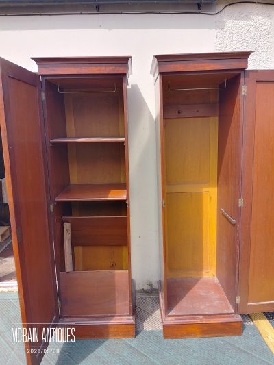 Antique Pair of Victorian Wardrobes - Image 2