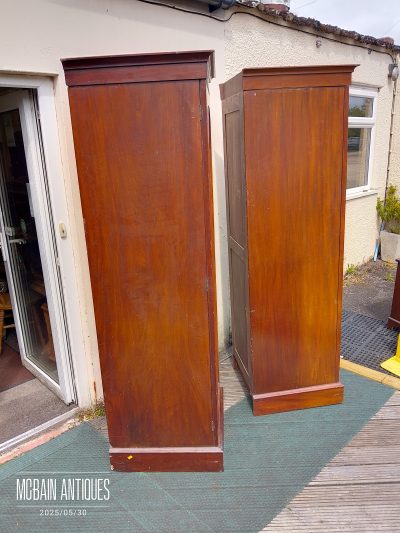 Antique Pair of Victorian Wardrobes - Image 5