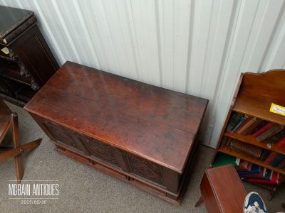 Good Antique Mule Chest Coffer - Image 5