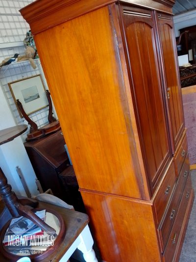 Antique Linen Press Wardrobe - Image 6