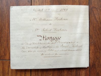 Rare Vellum Deed/Mortgage Hudsons of Sutton in Kildwick 1860 Stunning Wax Seal - Image 3