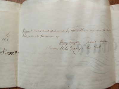 Rare Vellum Deed/Mortgage Hudsons of Sutton in Kildwick 1860 Stunning Wax Seal - Image 8