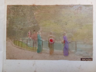 Album of 24 Photographs JAPAN c1900 Meiji Period Hand Coloured Nagasaki Kyoto Kobe Rare Street Scenes - Image 15