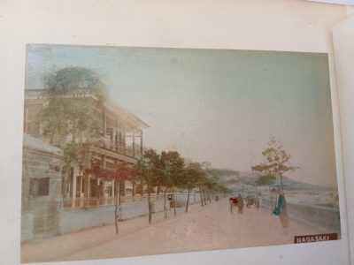 Album of 24 Photographs JAPAN c1900 Meiji Period Hand Coloured Nagasaki Kyoto Kobe Rare Street Scenes - Image 6