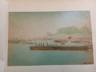 Album of 24 Photographs JAPAN c1900 Meiji Period Hand Coloured Nagasaki Kyoto Kobe Rare Street Scenes - Image 3