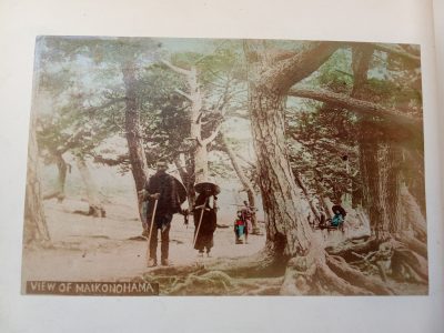 Album of 24 Photographs JAPAN c1900 Meiji Period Hand Coloured Nagasaki Kyoto Kobe Rare Street Scenes - Image 2
