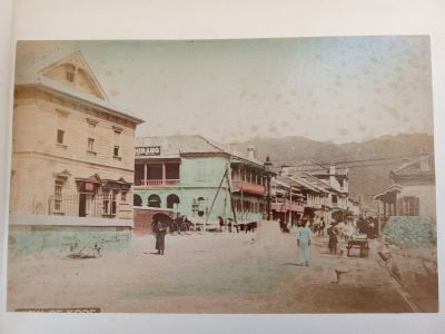 Album of 24 Photographs JAPAN c1900 Meiji Period Hand Coloured Nagasaki Kyoto Kobe Rare Street Scenes - Image 4