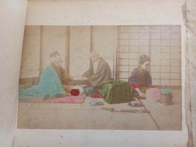 Album of 24 Photographs JAPAN c1900 Meiji Period Hand Coloured Nagasaki Kyoto Kobe Rare Street Scenes - Image 21