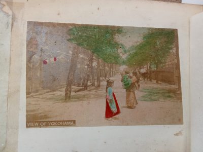 Album of 24 Photographs JAPAN c1900 Meiji Period Hand Coloured Nagasaki Kyoto Kobe Rare Street Scenes - Image 12