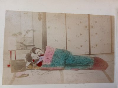 Album of 24 Photographs JAPAN c1900 Meiji Period Hand Coloured Nagasaki Kyoto Kobe Rare Street Scenes - Image 23