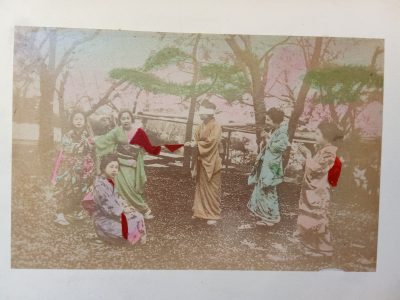 Album of 24 Photographs JAPAN c1900 Meiji Period Hand Coloured Nagasaki Kyoto Kobe Rare Street Scenes - Image 25