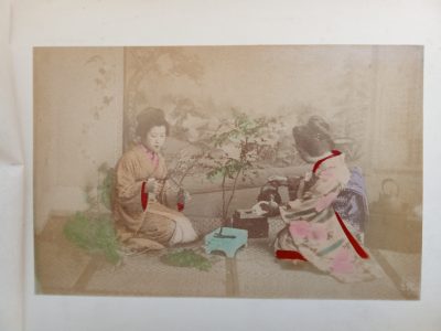 Album of 24 Photographs JAPAN c1900 Meiji Period Hand Coloured Nagasaki Kyoto Kobe Rare Street Scenes - Image 27