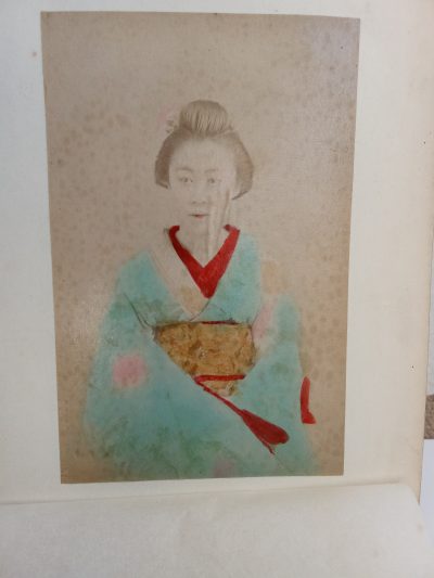 Album of 24 Photographs JAPAN c1900 Meiji Period Hand Coloured Nagasaki Kyoto Kobe Rare Street Scenes - Image 14