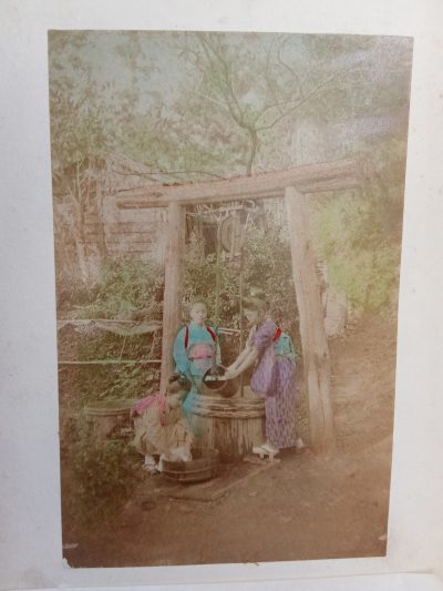 Album of 24 Photographs JAPAN c1900 Meiji Period Hand Coloured Nagasaki Kyoto Kobe Rare Street Scenes - Image 7