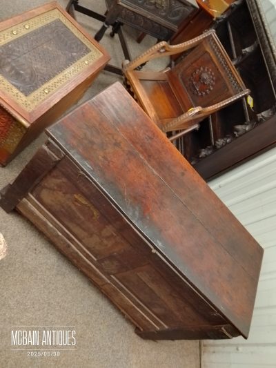 Good Antique Mule Chest Coffer - Image 4