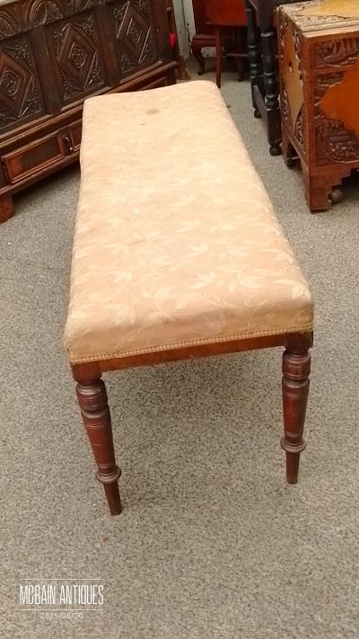 Antique Victorian Window Seat Stool - Image 3