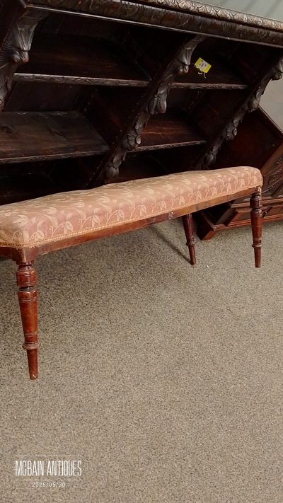 Antique Victorian Window Seat Stool - Image 4