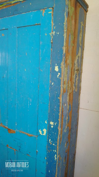 Large Antique Victorian Painted House Keepers Cupboard - Image 4