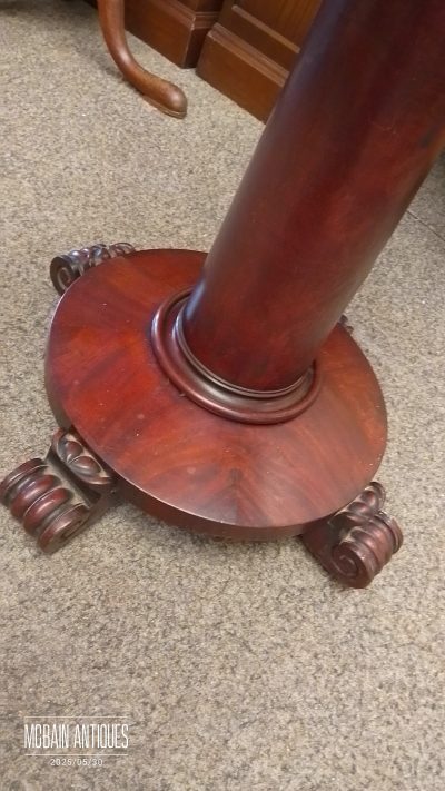 Small Antique Pedestal Table - Image 2