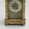 FRENCH CARRIAGE CLOCK ORMOLU GUILT FILIGREE PANELS - Image 2