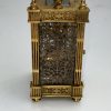 FRENCH CARRIAGE CLOCK ORMOLU GUILT FILIGREE PANELS - Image 6