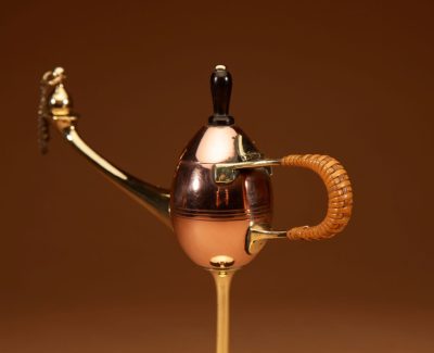 Art Nouveau Jan Eisenlöffel Designed For WMF Cigar Oil lamp Circa 1900. - Image 3